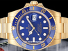 Rolex Submariner Date 116618LB Gold Watch Blue Dial